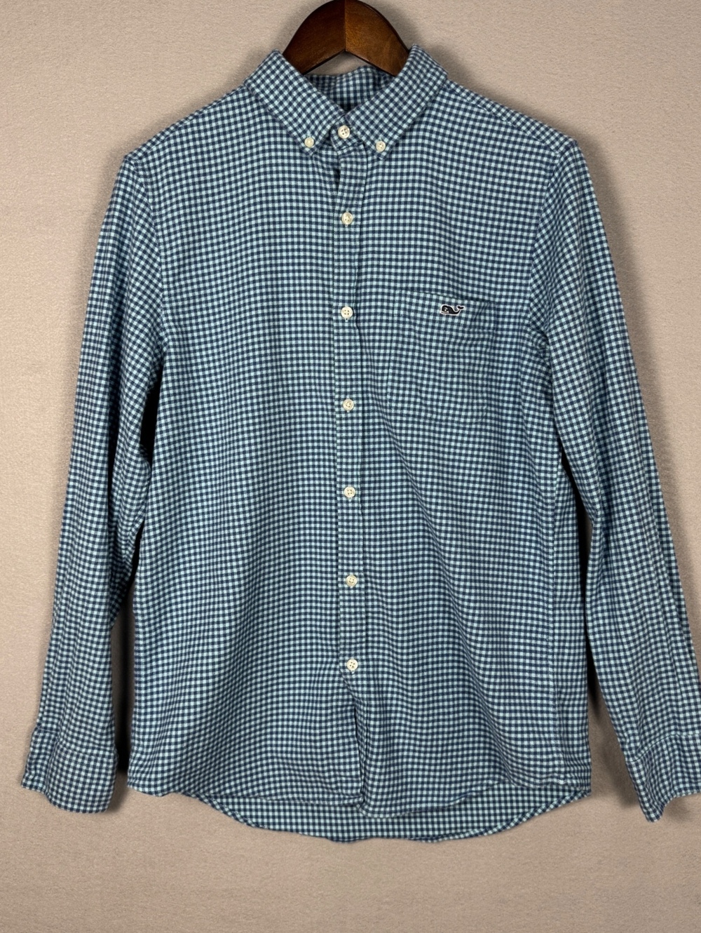 Vineyard Vines Mens Medium Slim Fit Tucker Shirt Blue